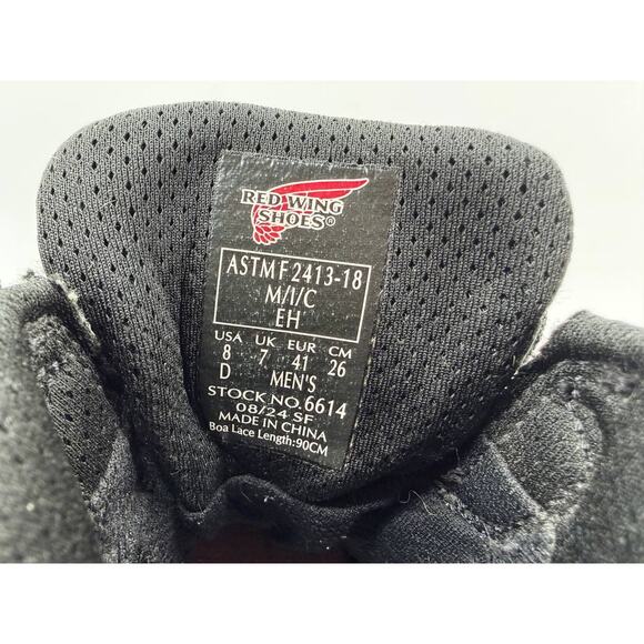 Red Wing 6614 Men\'s Waterproof BOA Safety Work Boots Black US 8 D ASTM EH main image 9